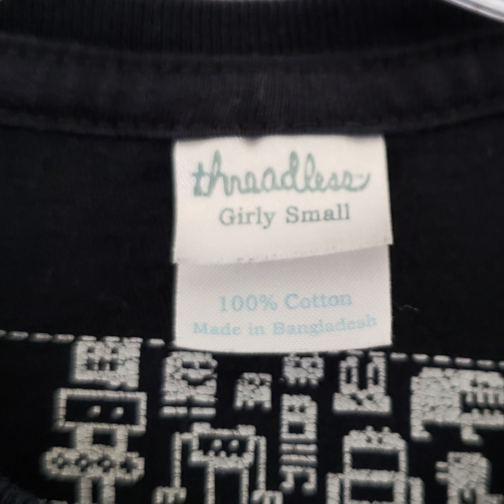 Black Threadless Robot World Tee - Picture 5 of 5